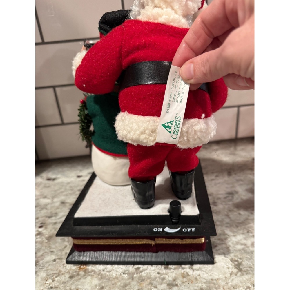 Holiday Creations Santa Claus with Snowman Christmas Animated Musical Display - Picture 6 of 12